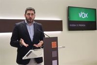 Nolasco (Vox) acude con "relativo optimismo" a la ronda de consultas con Azcón sobre el presupuesto de 2026