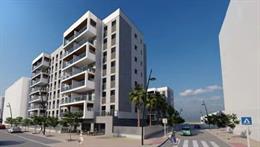 Imagen que recrea el futuro proyecto que licitará la Empresa Municipal de Vivienda 'Almería XXI' en la Vega de Acá.