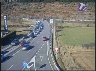 Estado de la C-16 a la altura de Urús (Girona)