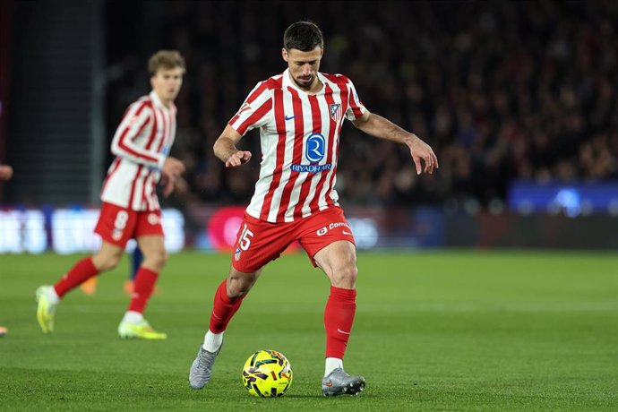 El defensa francés del Atlético de Madrid Clément Lenglet.