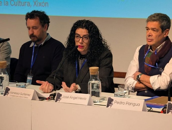 La consejera de Cultura, Vanessa Gutiérrez, durante la inauguración de las jornadas.