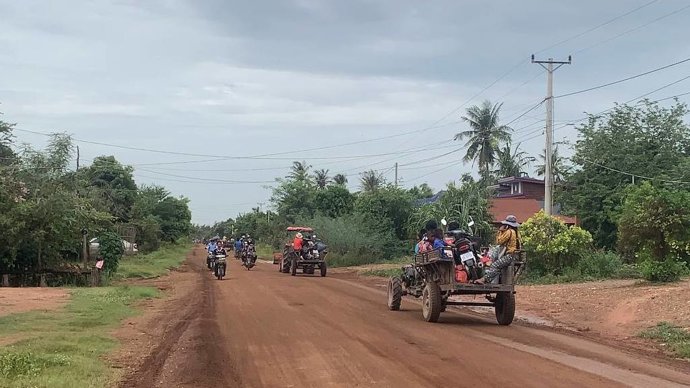 Archivo - Imagen de archivo de la frontera entra Camboya y Tailandia.