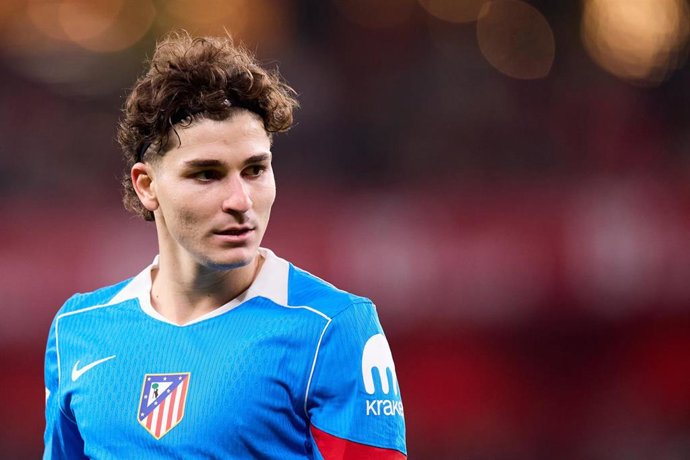 El delantero argentino del Atlético de Madrid Julián Álvarez.
