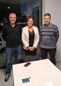 Eva García al reunirse en Lleida con Unió de Pagesos