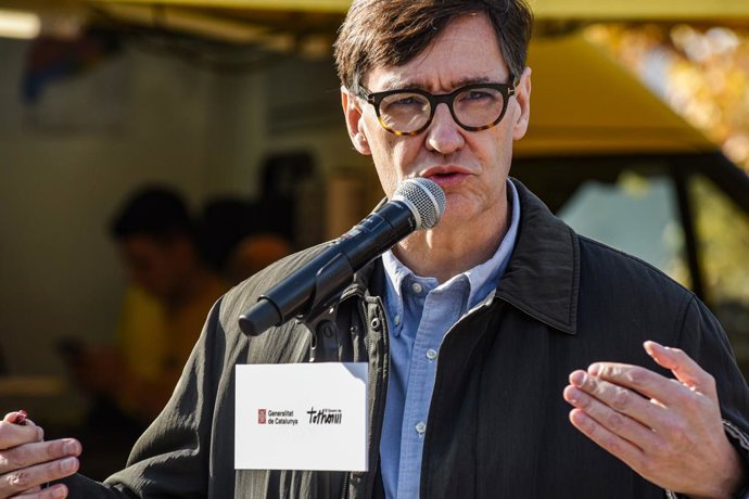 Illa el dissabte en el centre de comandament avançat de contenció de la pesta, a Santa Perpètua de Mogoda (Barcelona)