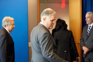 Archivo - Alejandro Gil, en una visita a la sede de Naciones Unidas 