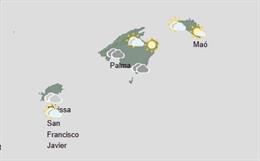 El tiempo hoy, martes 9 de diciembre, en Baleares.