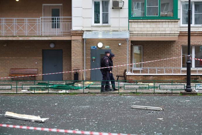 Arquivo - Imagem de arquivo de um ataque de drone contra a Rússia.