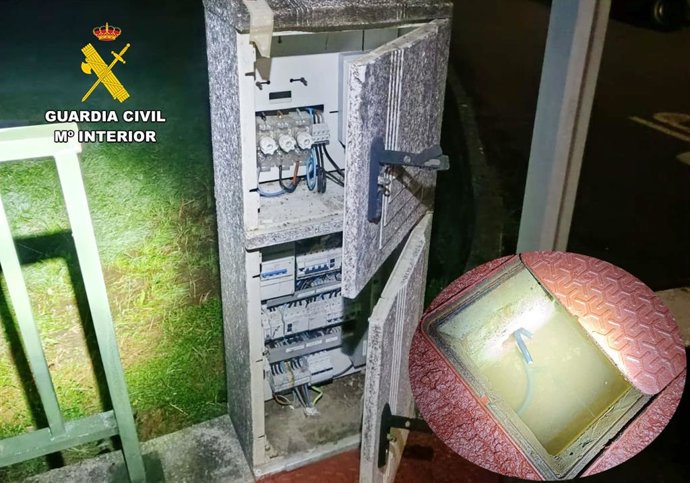 La Guardia Civil detiene a dos hombres cuando cortaban cable del alumbrado público de Meruelo