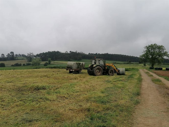 Archivo - Trabajos en el campo, rural, agricultura, PAC, tractor.