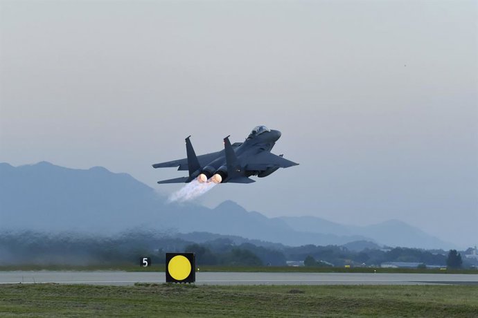 Archivo - Arquivo - Imagem de arquivo de uma aeronave da Força Aérea da Coreia do Sul.
