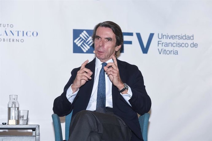 Archivo - El expresidente del Gobierno José María Aznar, inaugura el Master 'Online' de Acción Política, a 7 de noviembre de 2025, en Madrid (España). El máster está impartido por la Universidad Francisco de Vitoria.