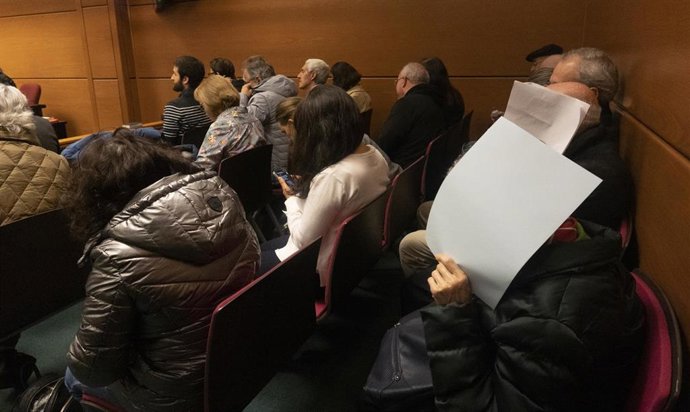 Los acusados de coacción por las protestas antiabortistas  durante un juicio en el Juzgado de lo Penal número 1