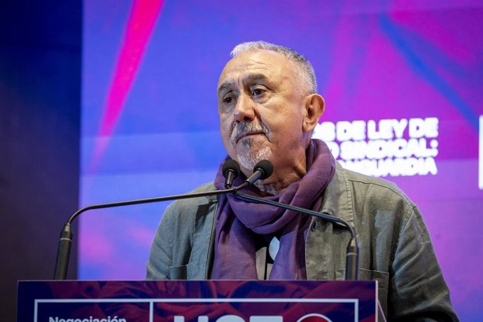Archivo - El secretario general de la UGT, Pepe Álvarez