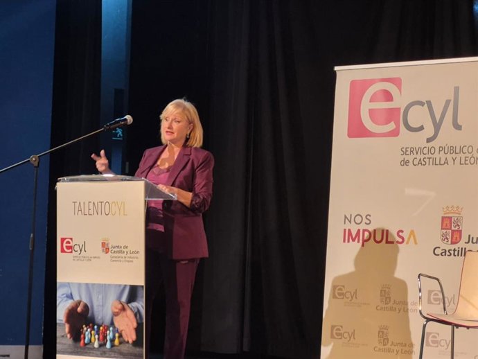 Leticia García, durante la presentación de la plataforma.