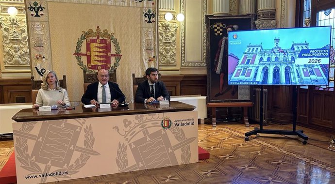 Presentación de los presupuestos del Ayuntamiento de Valladolid para 2026.