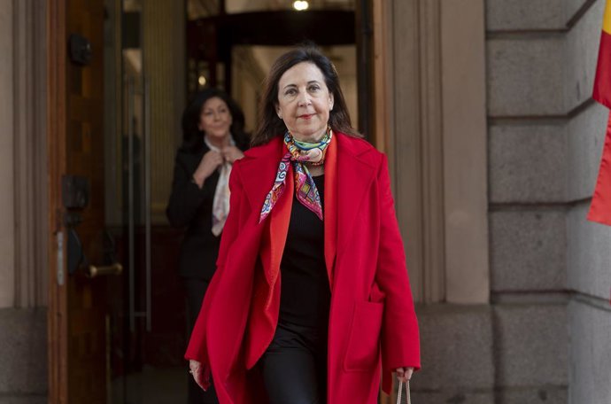 Archivo - Arquivo - A Ministra da Defesa, Margarita Robles, após o ato institucional pelo Dia da Constituição, no Congresso dos Deputados, em 6 de dezembro de 2024, em Madri (Espanha). O Parlamento espanhol comemora o 46º aniversário da aprovação da Const