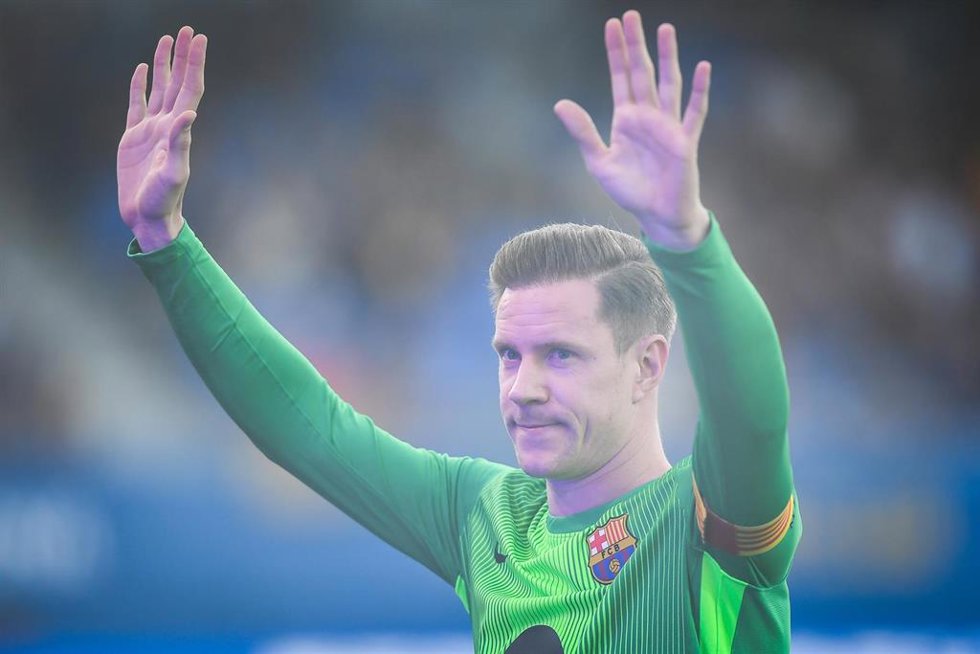 Archivo - El portero del FC Barcelona Marc-Andre Ter Stegen