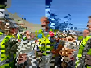 Visita del consejero Ramón Fernández-Pacheco a Almuñécar (Granada).