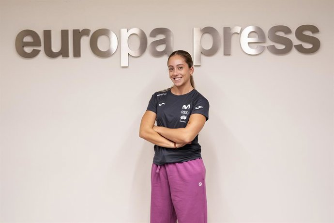 Archivo - Audrey Pascual poses for photo after an interview for Europa Press at its headquarters in Madrid on October 27, 2025 in Madrid, Spain.