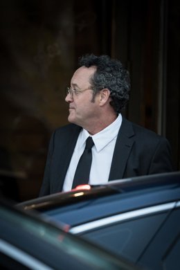 El fiscal general del Estado, Álvaro García Ortiz, a su salida del Tribunal Supremo.