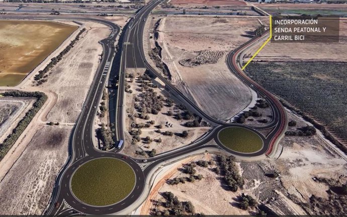 Proyecto del tramo de la SE-40 entre Dos Hermanas y El Copero en Sevilla