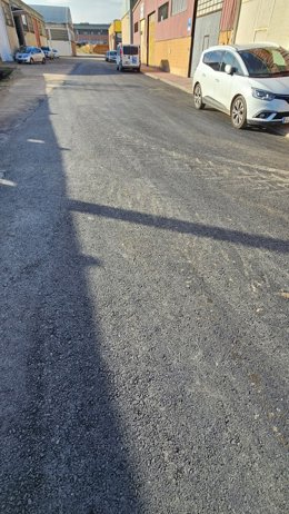 Reparado el pavimento del camino de la Algarrada en Calahorra