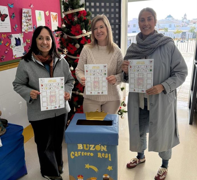 Presentación de las cartas inclusivas con pictogramas para los Reyes Magos y los buzones 'reales' dispuestos en colegios.