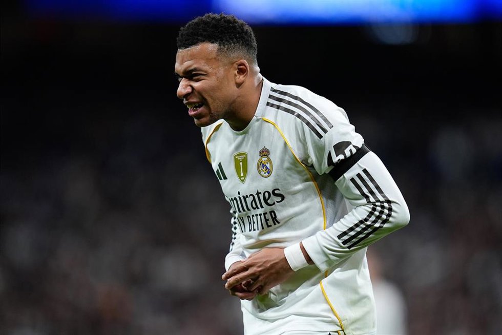 El delantero del Real Madrid Kylian Mbappé, ante el RC Celta en LaLiga EA Sports 2025-26.