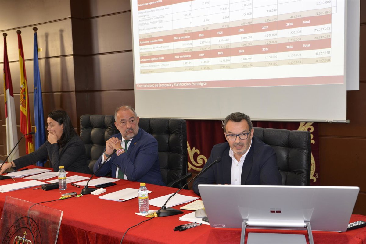 El presupuesto de la UCLM para 2026 aumenta un 7,3% y alcanza los 357,2 millones de euros