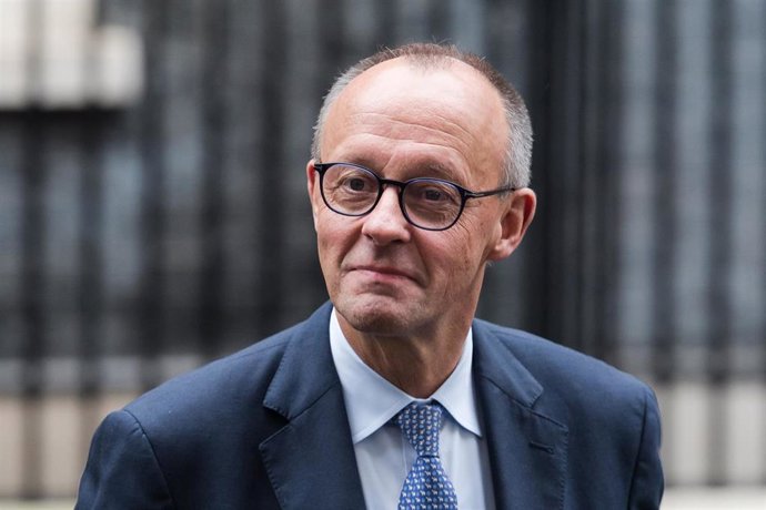 El canciller de Alemania, Friedrich Merz, durante una visita oficial a Londres, en Reino Unido (archivo)