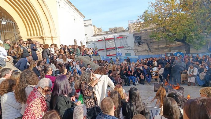 Una zambomba en Jerez de la Frontera durante la Navidad de 2025.