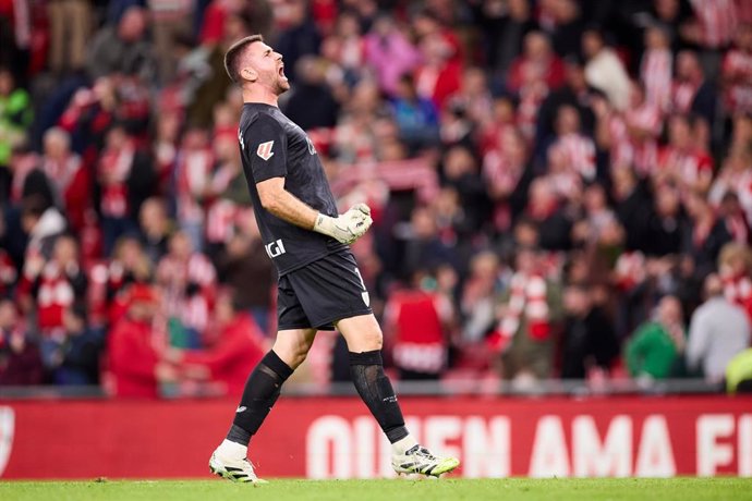 El portero del Athletic Club Unai Simón.