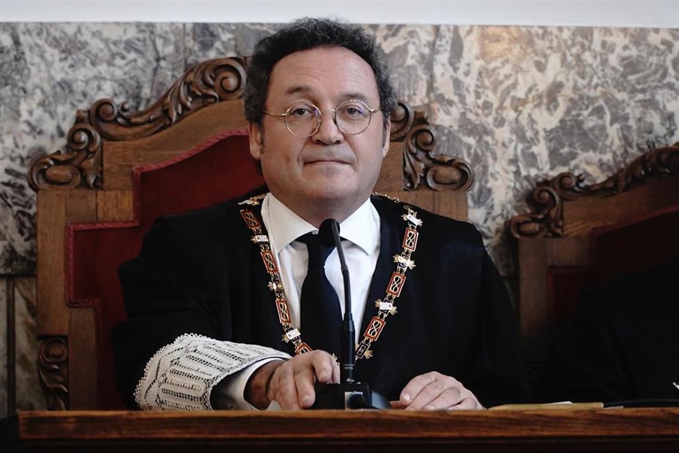 El fiscal general del Estado, Álvaro García Ortiz, durante una toma de posesión en Galicia el 17 de noviembre, cinco días después de que culminara el juicio en su contra.