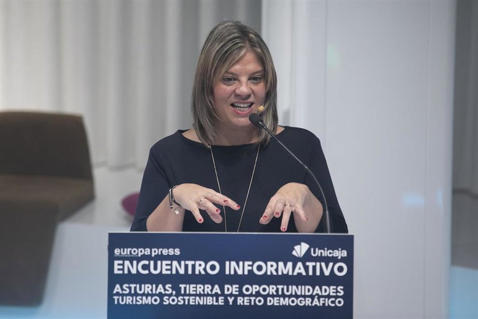 La vicepresidenta del Gobierno del Principado de Asturias, Gimena Llamedo.