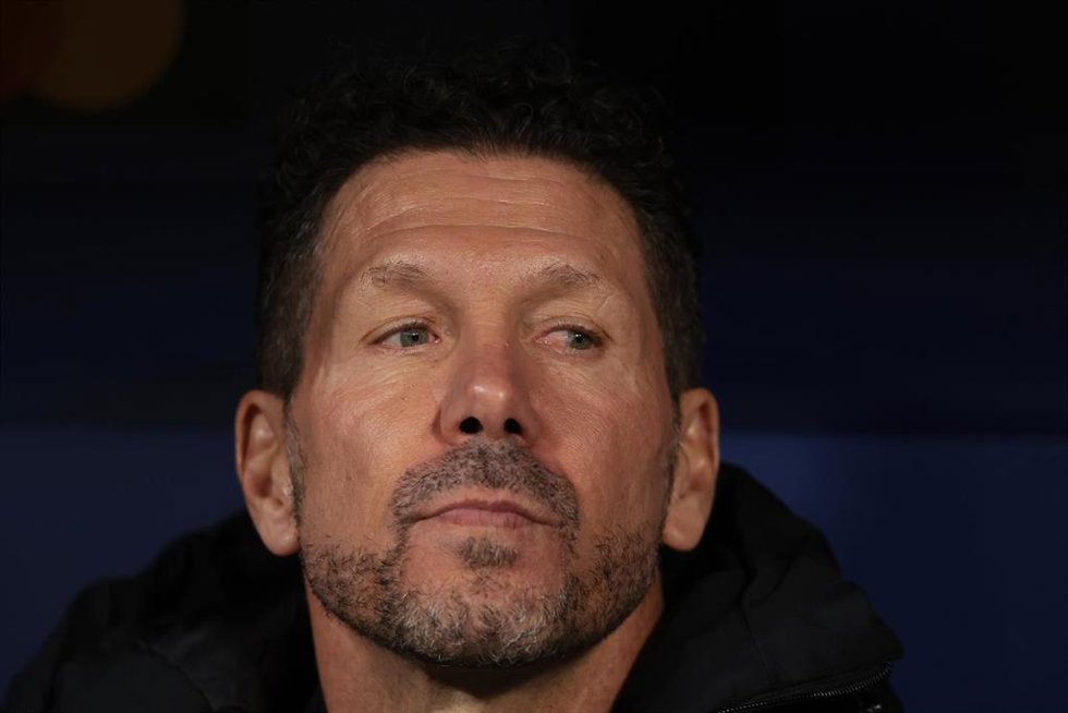 El entrenador del Atlético de Madrid, Diego Pablo Simeone