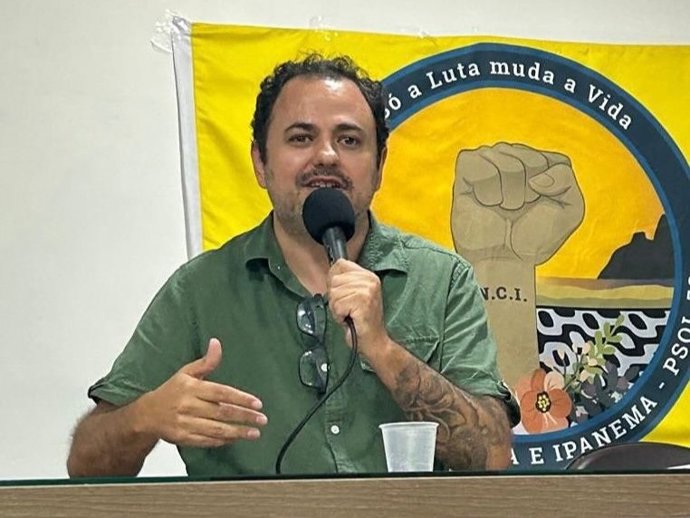 Arquivo - Glauber Braga, deputado brasileiro do Partido Socialismo e Liberdade