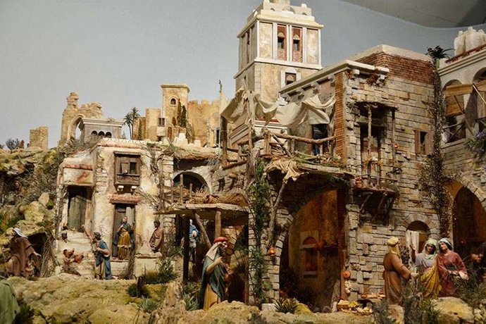 Belén monumental de la concatedral de Santa María en Guadalajara.