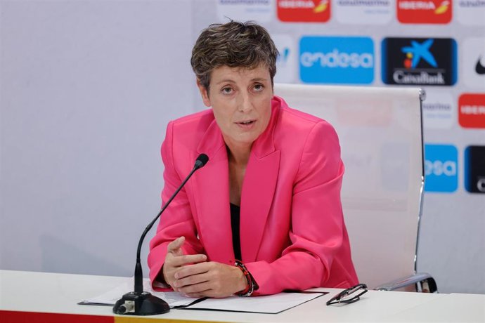 Archivo - Elisa Aguilar, presidenta de la Federación Española de Baloncesto