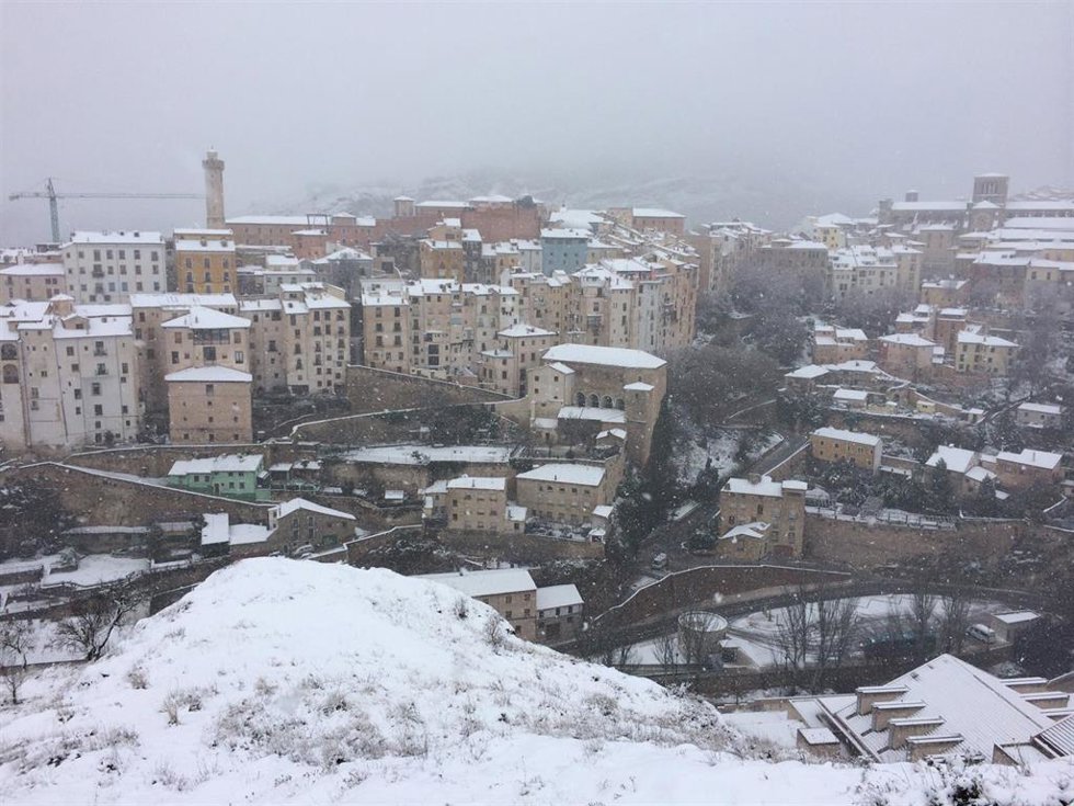 Archivo - Nieve en Cuenca.
