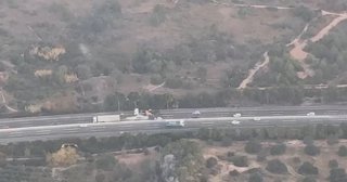 Tallada l'AP-7 al Vendrell (Tarragona) 