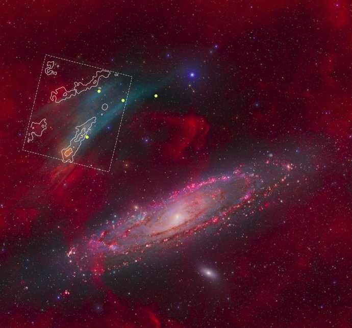 Nebulosa de Andrômeda SDSO-1 na Via Láctea.
