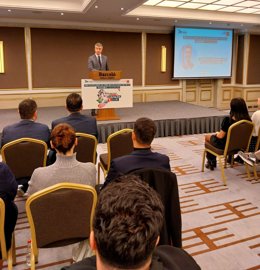 Rodrigo Rodríguez Hans, en la presentación en Estambul del 'Destino Sevilla', con ocasión de la nueva conexión aérea directa con Turquía.