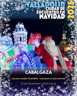 La 'Cabalgaza' de Papá Noel llenará este sábado de magia y alegría las calles de Valladolid