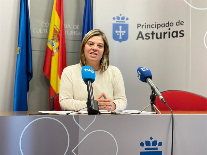 La Vicepresidenta Del Principado, Gimena Llamedo, Durante La Rueda De Prensa De Este Miércoles.
