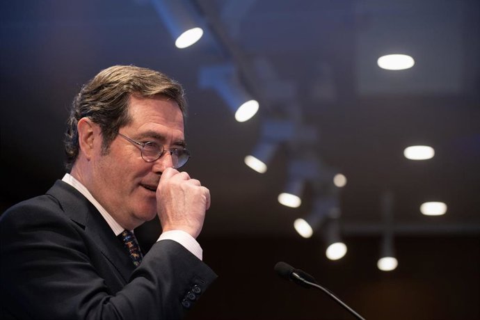 El presidente de la CEOE, Antonio Garamendi.