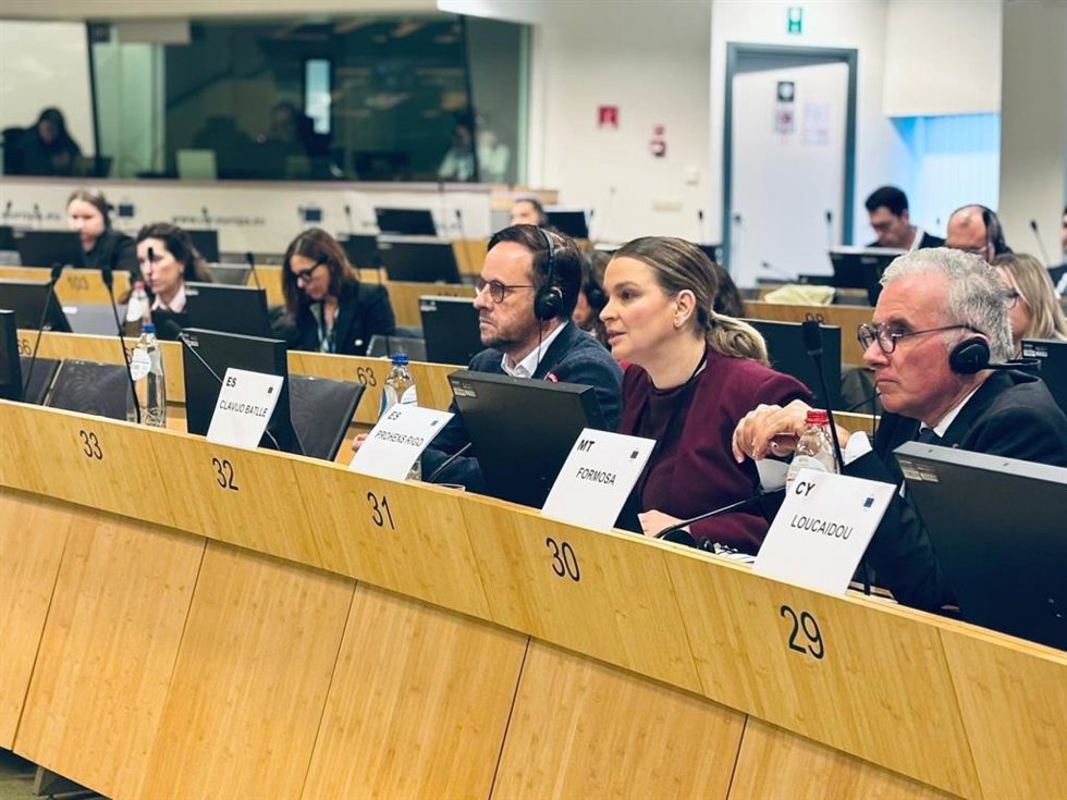 La presidenta del Govern, Marga Prohens, en la reunión conjunta del Intergrupo de Islas del Comité Europeo de las Regiones (CdR) y del Intergrupo de Mares, Ríos, Islas y Zonas Costeras (Searica) del Parlamento Europeo