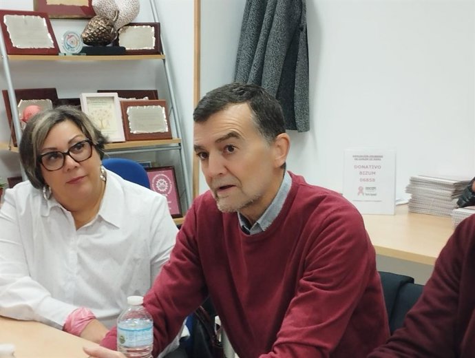 El candidato de la Coalición Por Andalucía a la presidencia de la Junta de Andalucía y coordinador federal de Izquierda Unida, Antonio Maíllo, este miércoles en Huelva.