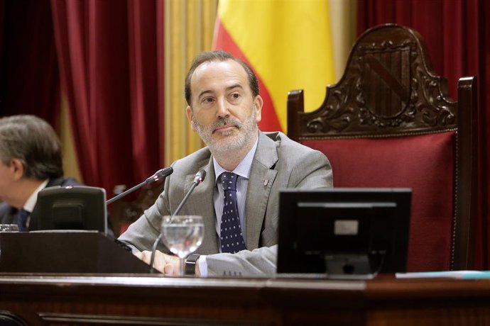 Archivo - El presidente del Parlament, Gabriel Le Senne.