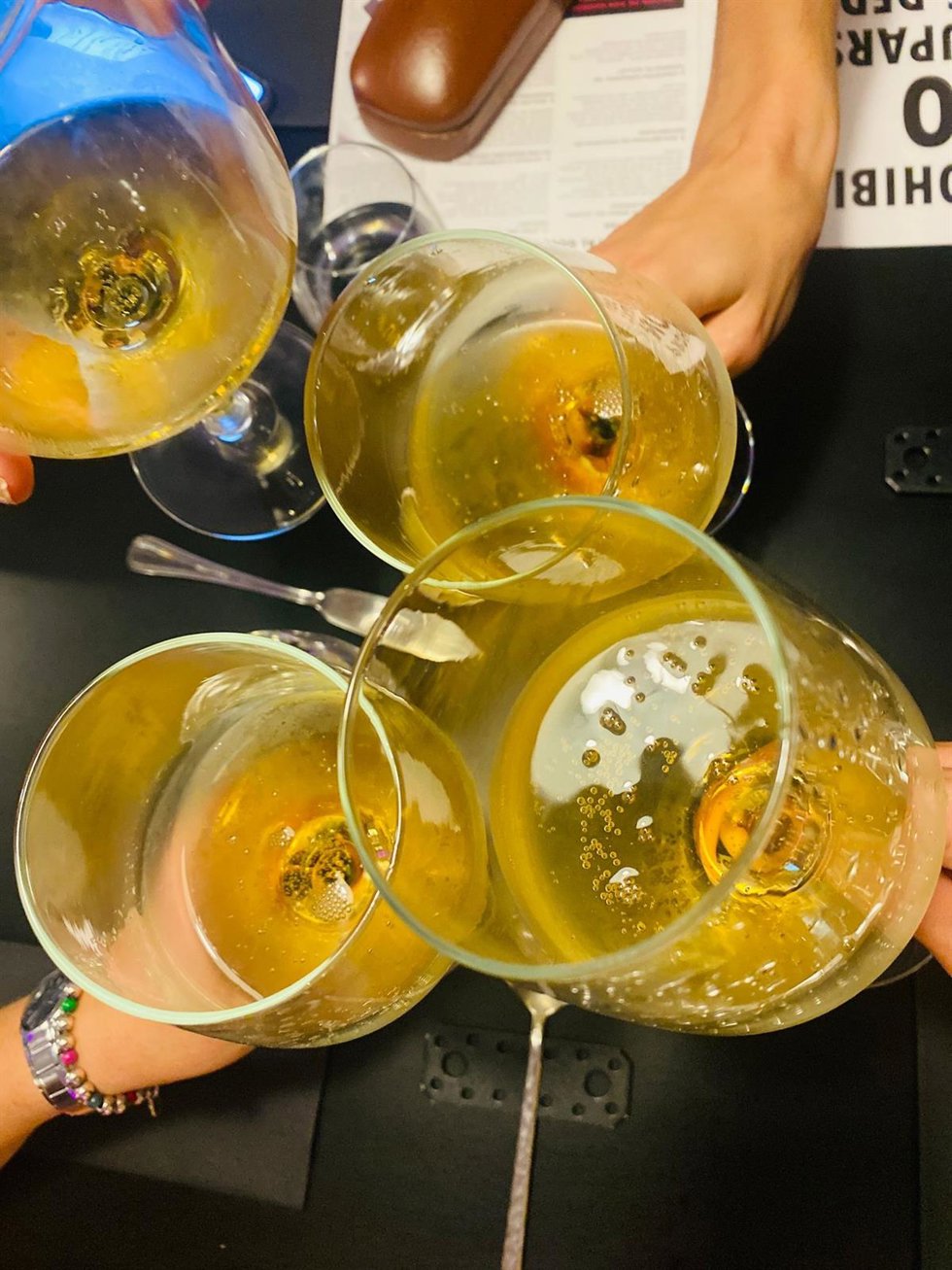 Copas de vino.